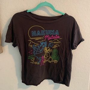 💪🏻👚 Disney The Lion King Hakuna Matata Tee Black Medium
